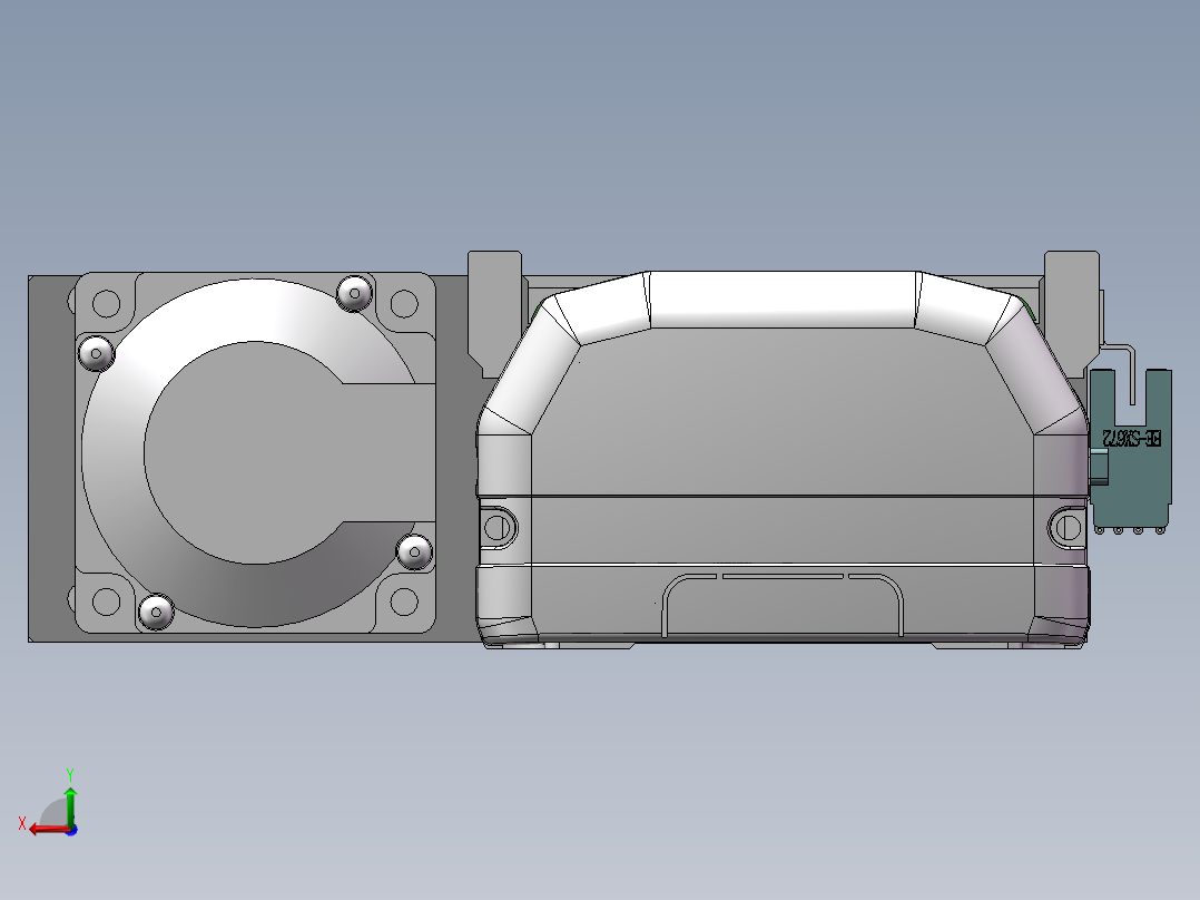 MTH丝杆半封闭模组MTH10-BL-200W后视图
