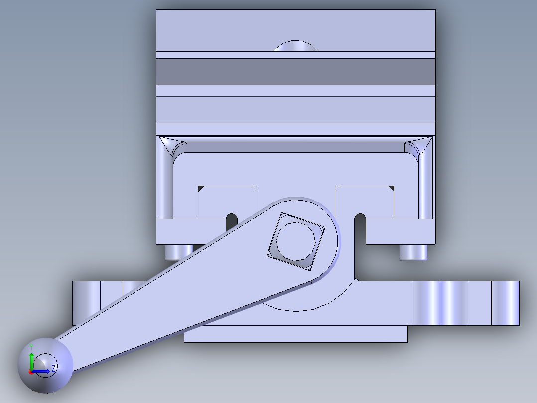 机用虎钳台虎口钳cad图纸solidworks三维模型3D建模工程图素材左视图