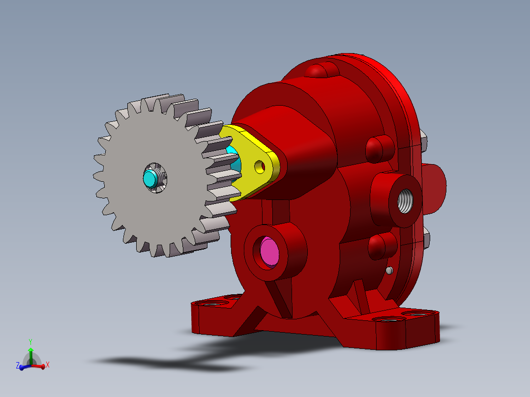 <span style='color: red'>齿轮</span><span style='color: red'>油泵</span>装配体