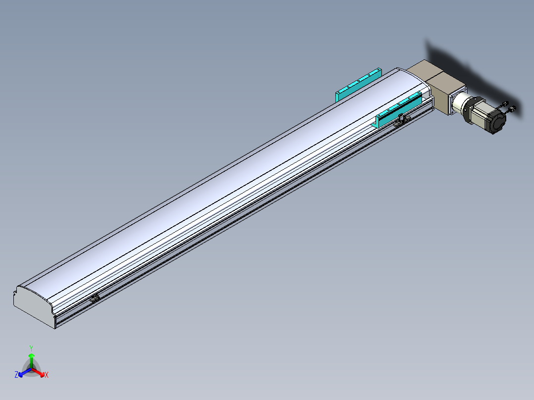 同步带滑台-半封闭B22-L100-C-S1600-R-P75-D3-N5