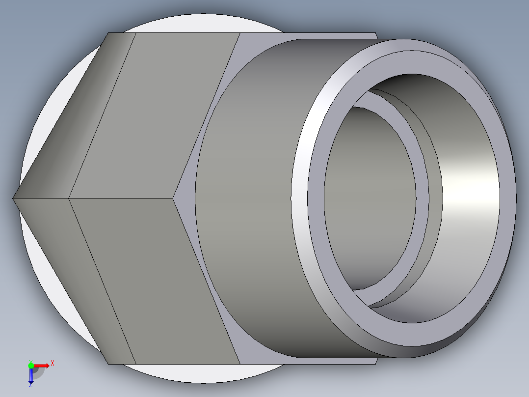 卡套式工业通用硬管接头EO_Adjustable_locknut_45_deg_elbow_VEE18LROMDCF俯视图