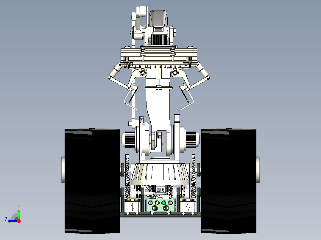 履带式转运机器人右视图