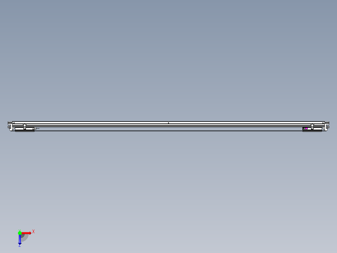 威洛博VL系列直线电机模组-2VL14S2-S2200俯视图