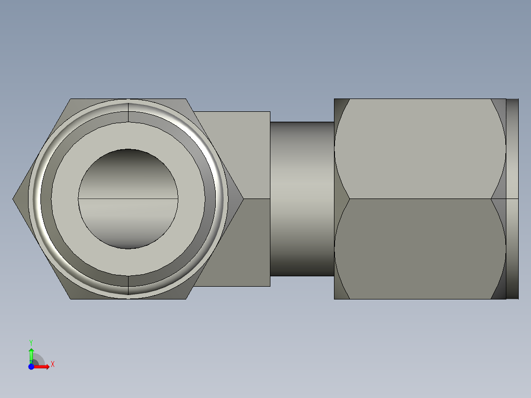 卡套式工业通用硬管接头10_cc5bu-s前视图