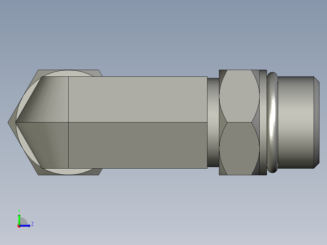 卡套式工业通用硬管接头10_cc5bu-s左视图