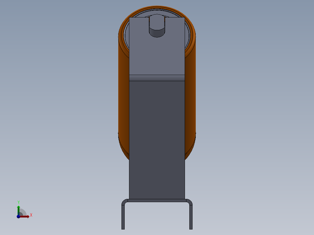 皮带输送机 (1)前视图