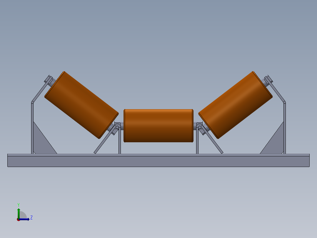 皮带输送机 (1)左视图