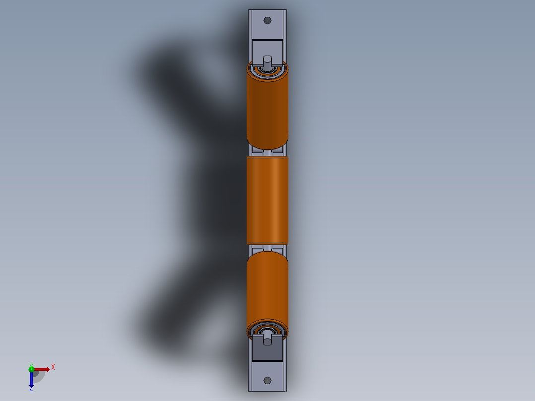 皮带输送机 (1)俯视图