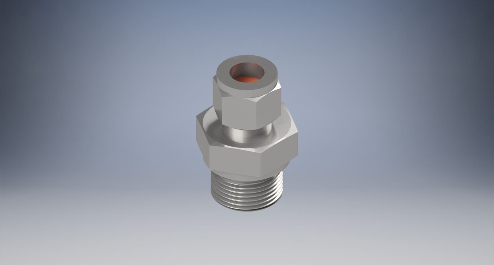 不锈钢世伟洛克管接头，阳连接器，1-2英寸。管子外径x 3-4英寸。直肩ISO外螺纹