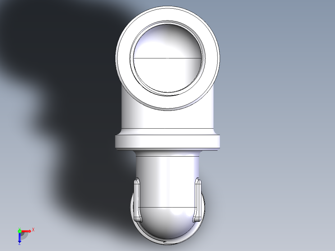 管件接头、螺纹接头、三通(61)俯视图