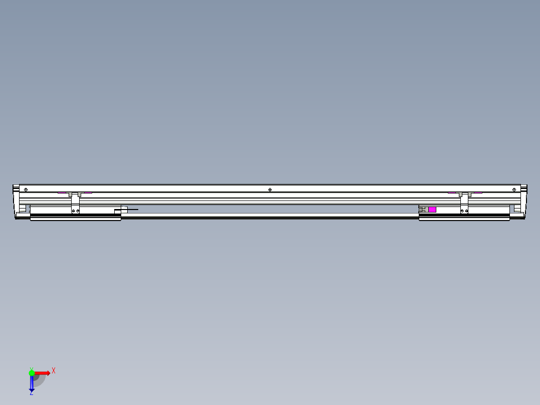威洛博VL系列直线电机模组-2VL14S3-S650俯视图