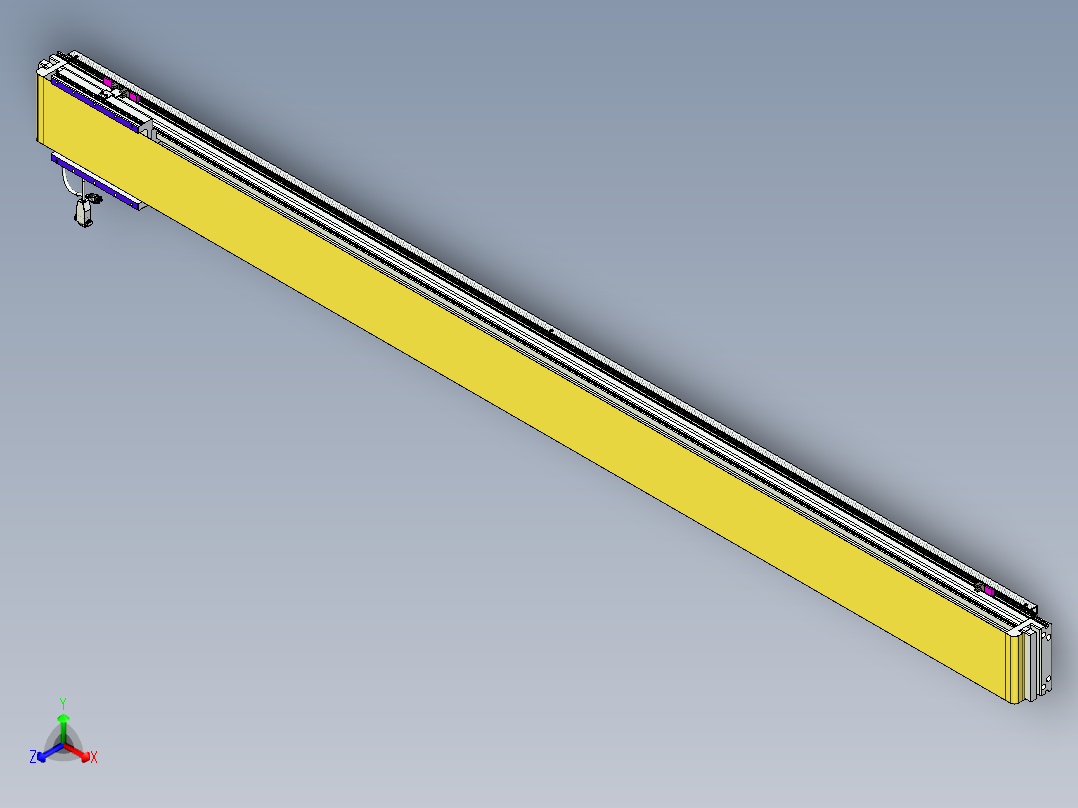 威洛博VL系列直线电机模组-VL14S3-S2050正等轴测图