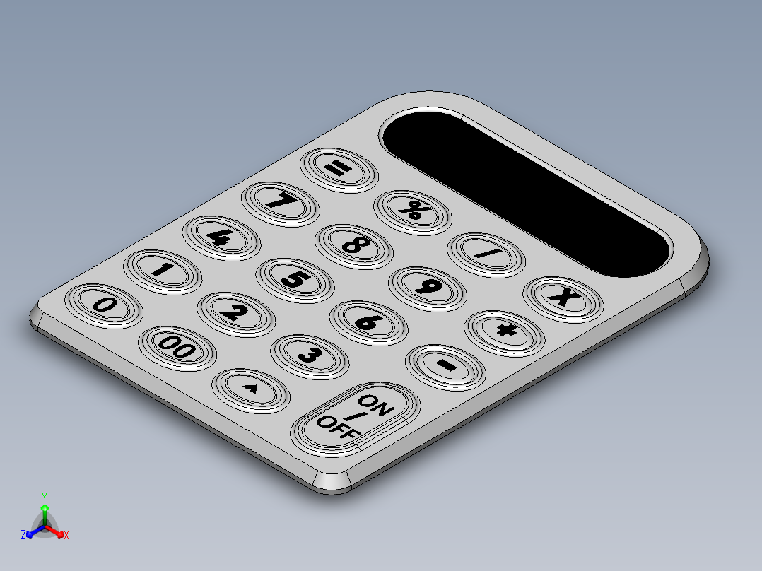 计算器14正等轴测图