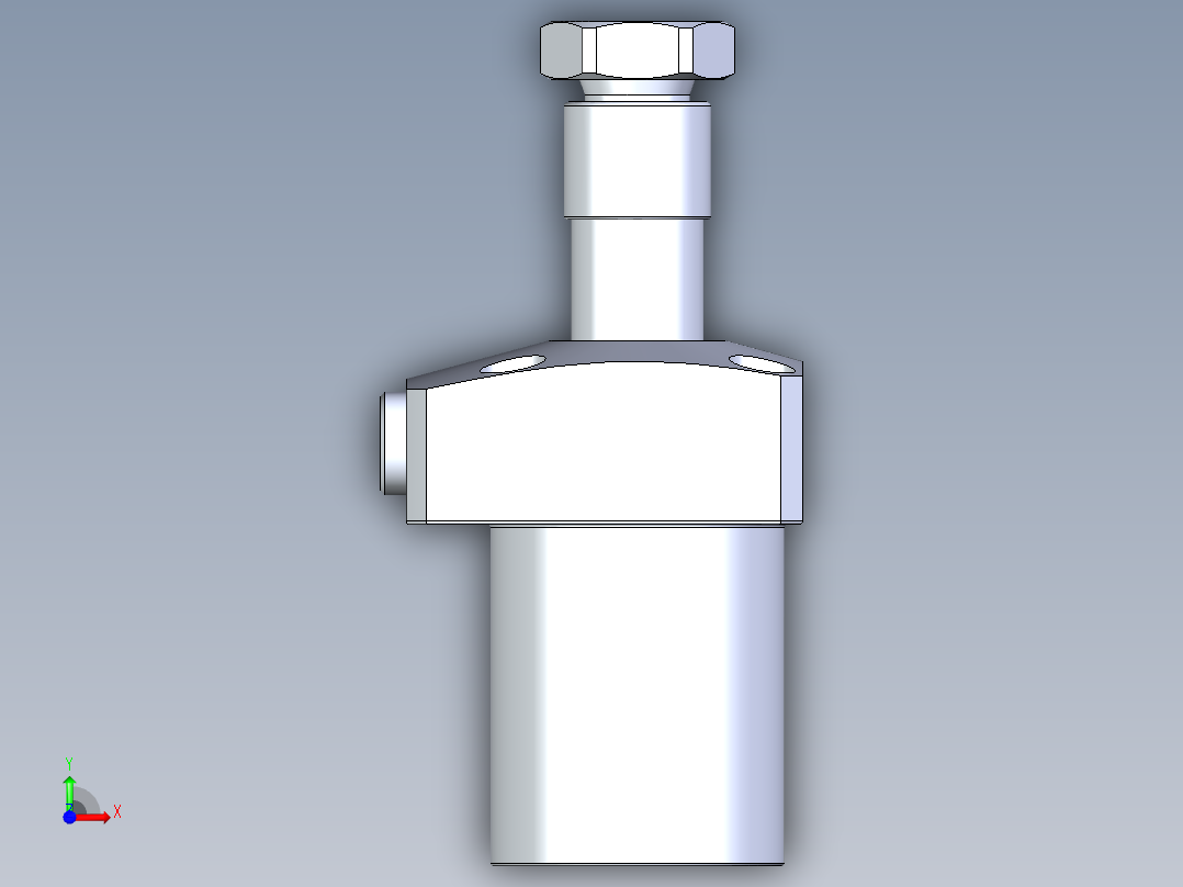 KOSMEKLHA0400-CL多系列多零件图纸模型前视图