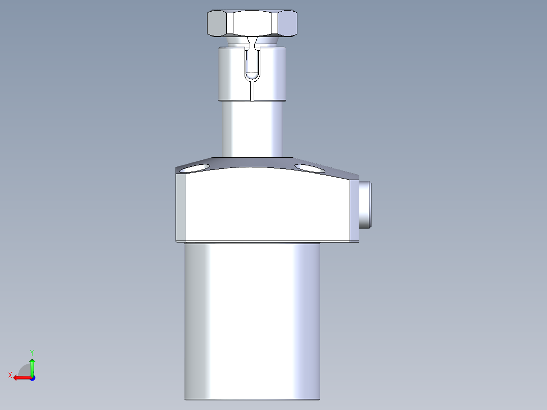 KOSMEKLHA0400-CL多系列多零件图纸模型后视图