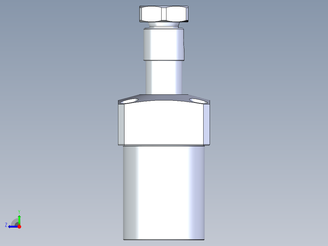 KOSMEKLHA0400-CL多系列多零件图纸模型右视图