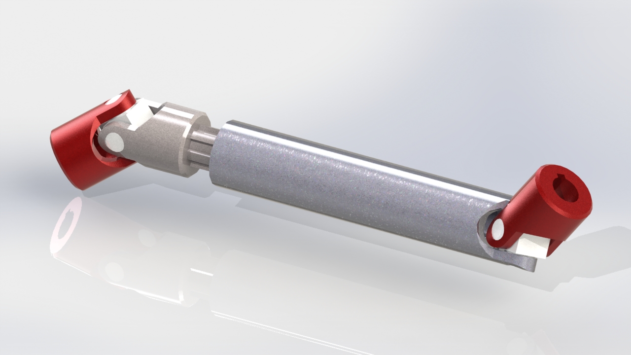 带摩擦轴承的双伸缩万向节