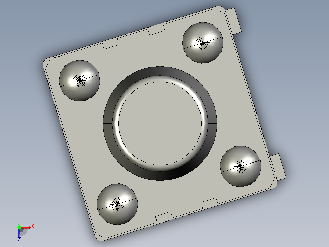 15N型2R轻触开关俯视图