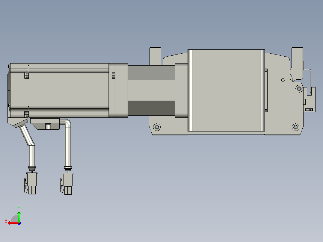 东锦同步带传动-直线滑台模组DH170B-L150-S2400-BL-P400W-C3后视图