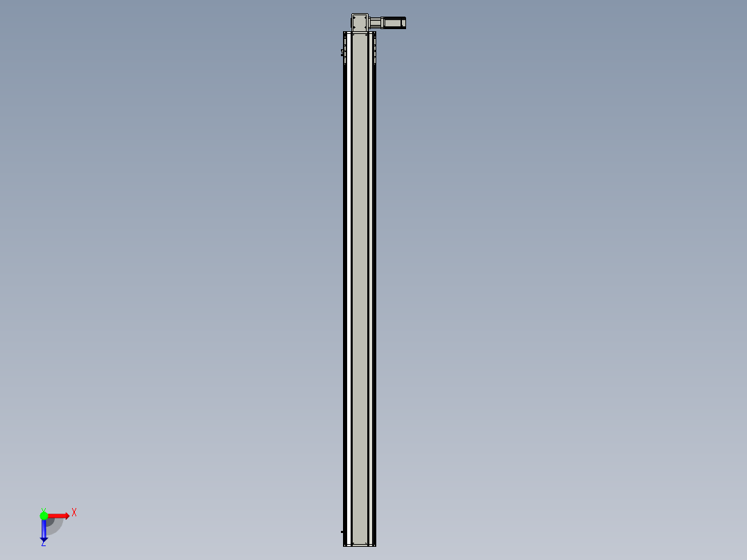 东锦同步带传动-直线滑台模组DH170B-L150-S2400-BL-P400W-C3俯视图