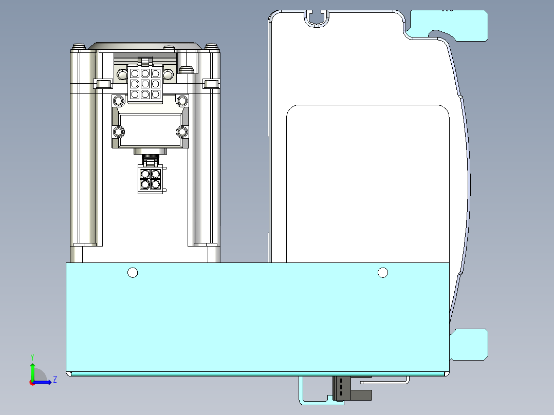 威洛博VBF同步带传动一般环境VBF14-L45-S1350-BLD-ZP40-C3左视图