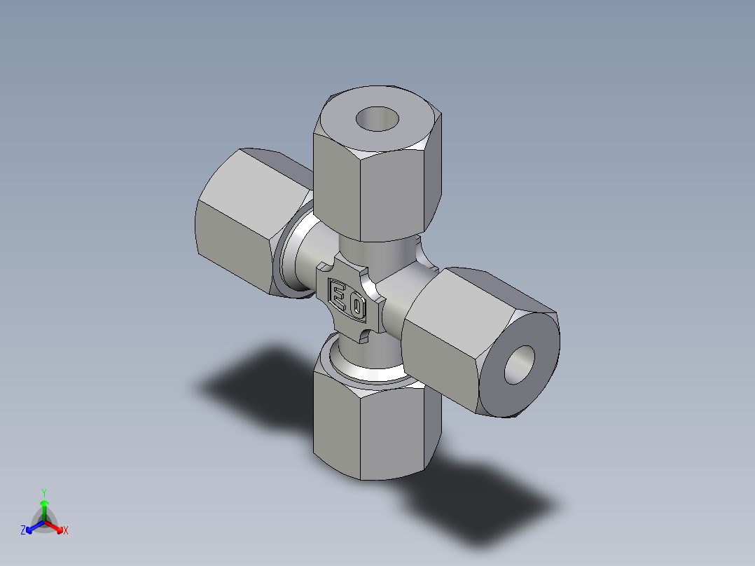 卡套式工业通用硬管接头EO_Union_cross_K06LLCF