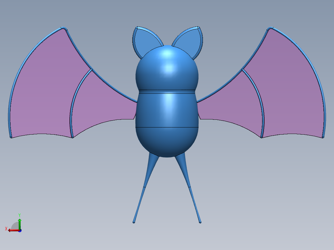 口袋妖怪-祖巴特后视图