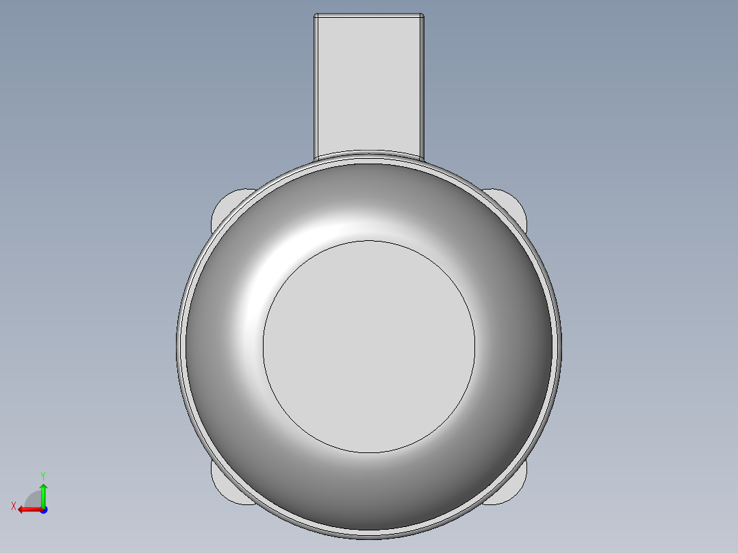 异步电机DJ_YS系列(IP44)_IMB5型_YS-90L-4后视图