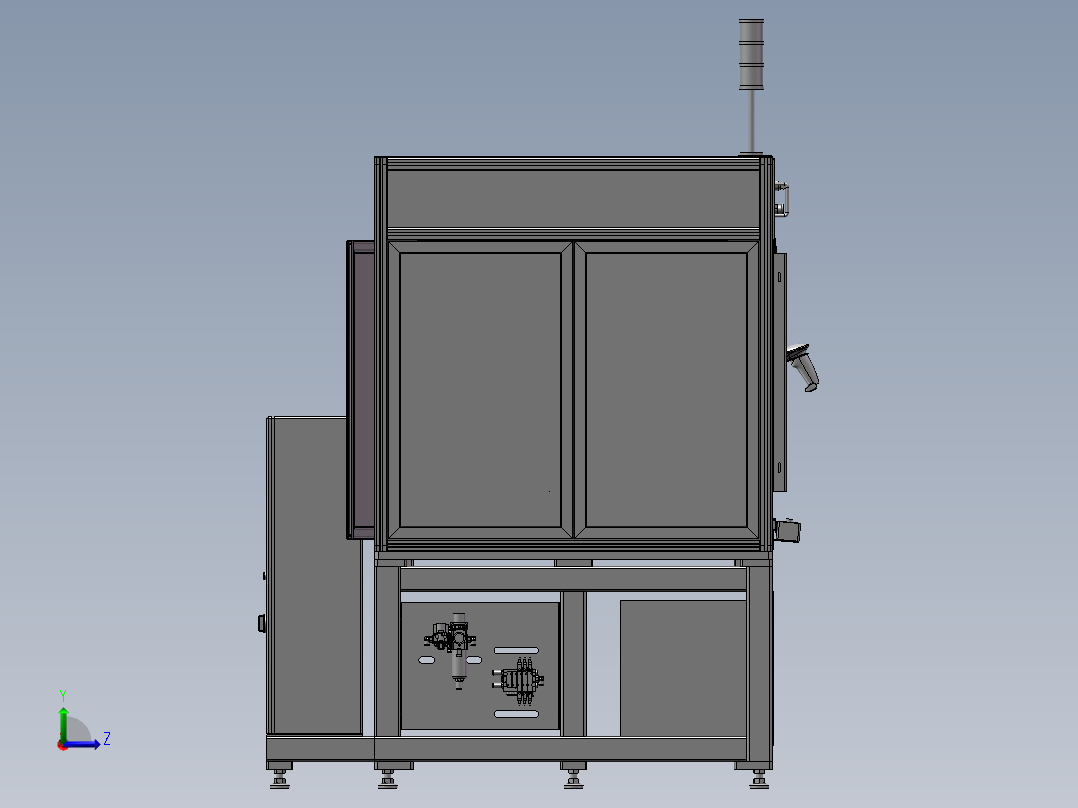 阀臂旋铆阀杆旋铆机sw14左视图
