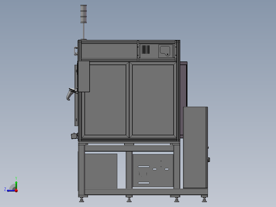 阀臂旋铆阀杆旋铆机sw14右视图