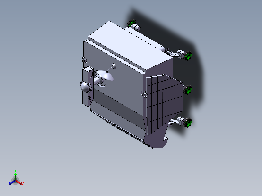 基于四杆机构轮足复合式机器人3d图纸全套麦克纳姆四驱轮2d+3d图正等轴测图