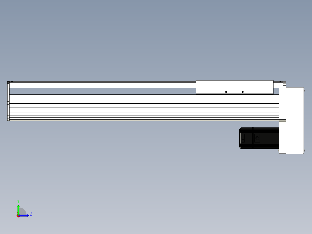 Toyo东佑达直线模组-ETH22-500-BM-400W左视图