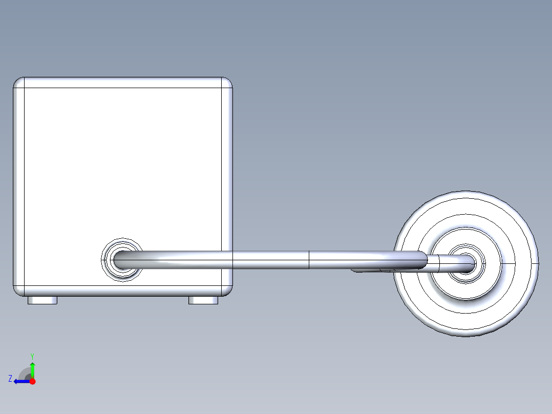 方形插线板 SW STP右视图