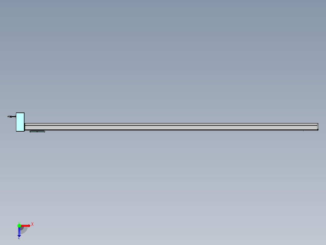 威洛博VBC同步带传动一无尘环境VBC14-L45-S2850-BRD-ZP75-C3俯视图