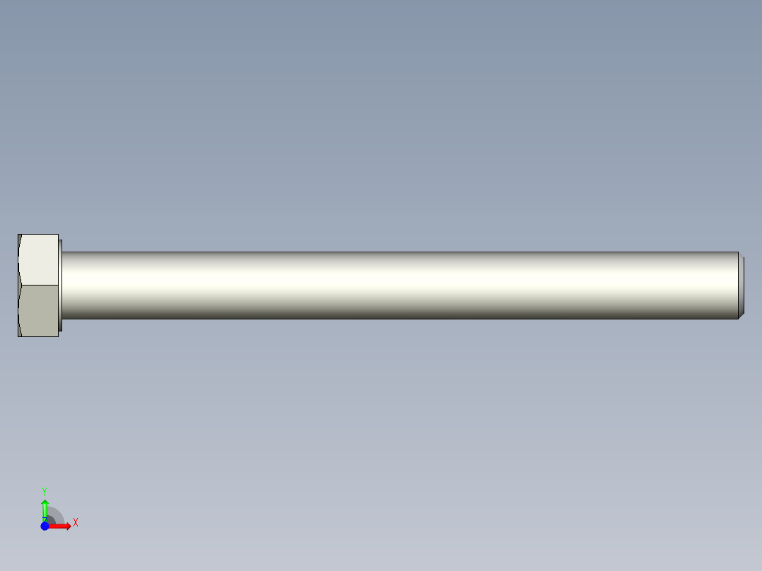 螺钉-DIN_931-M18x2.5x180_27.stp前视图