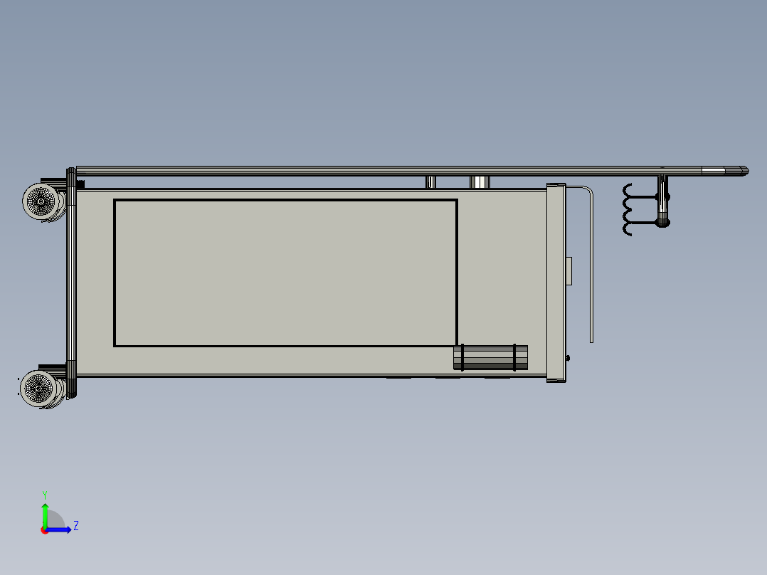 医疗服务手推车 3左视图