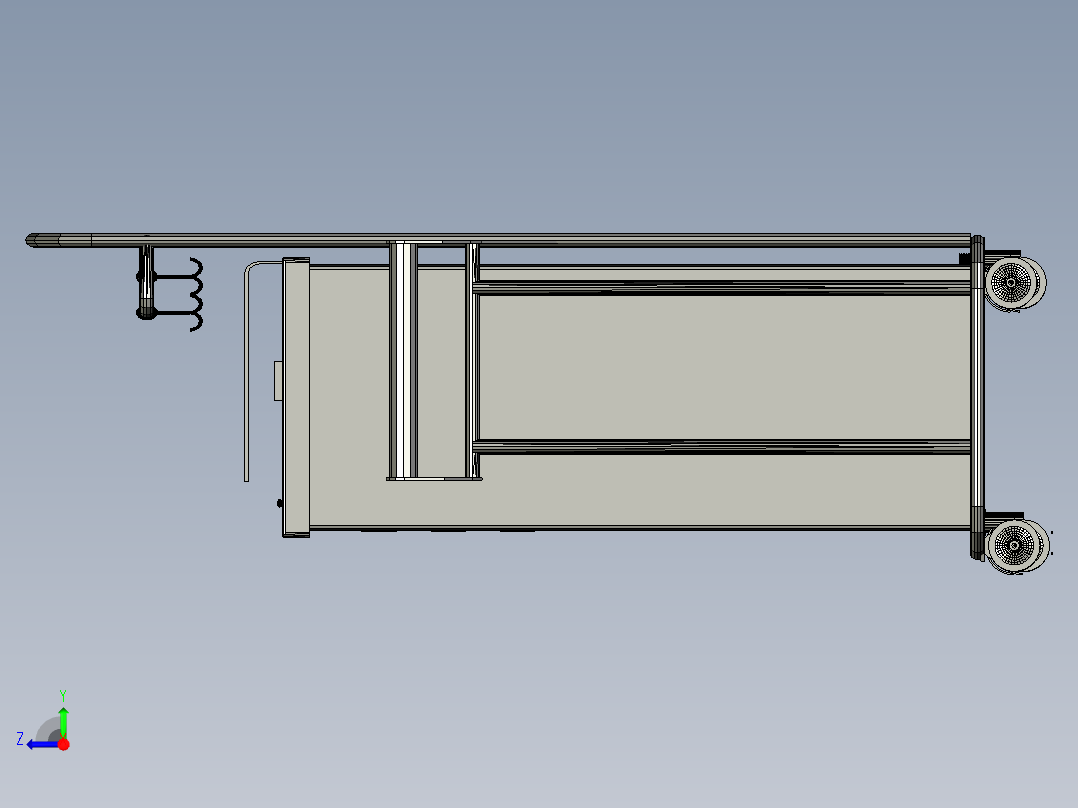 医疗服务手推车 3右视图
