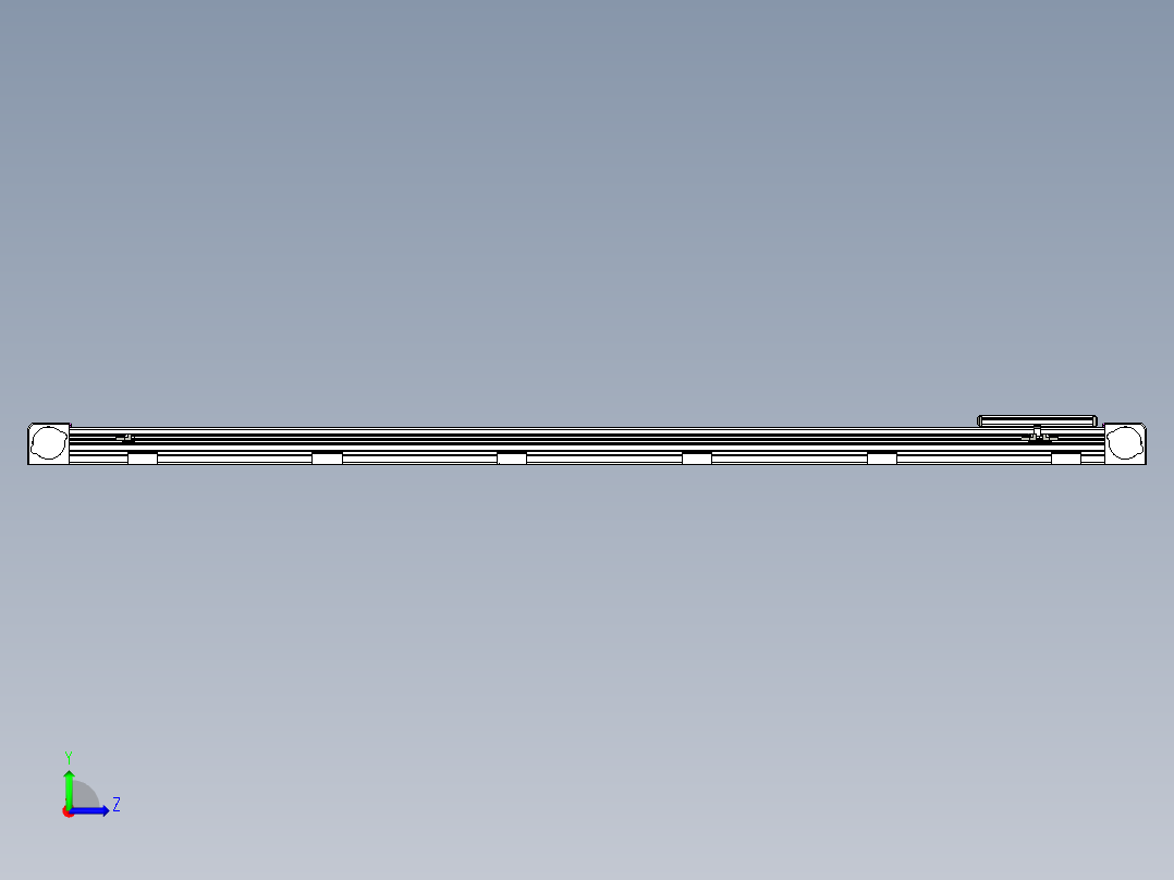 同步带滑台-欧规B8H-L176-S1950-L-ZP40-D3-N5左视图