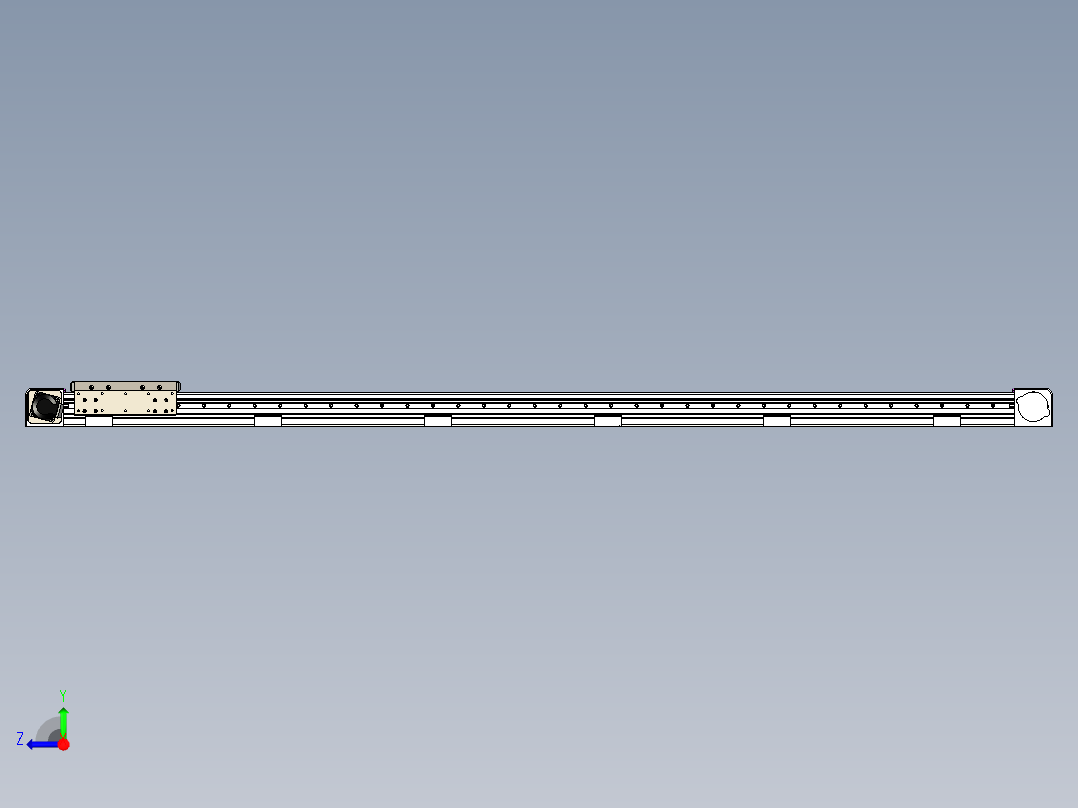 同步带滑台-欧规B8H-L176-S1950-L-ZP40-D3-N5右视图
