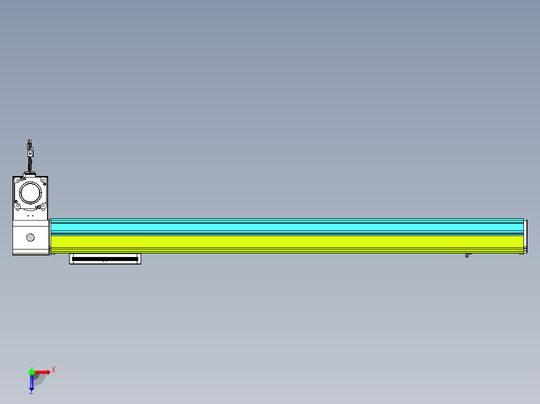 威洛博VBC同步带传动一无尘环境VBC17-L45-S900-BLD-ZP75-C3俯视图
