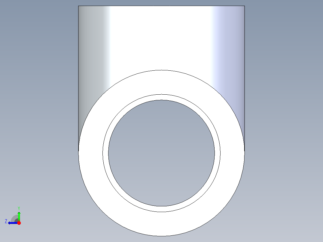 聚氯乙烯配件03-Sch80_Tee_SxSxFPT_802-015_1.5in右视图