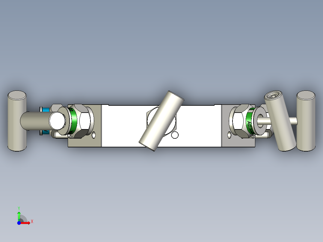 Astava型5阀歧管前视图