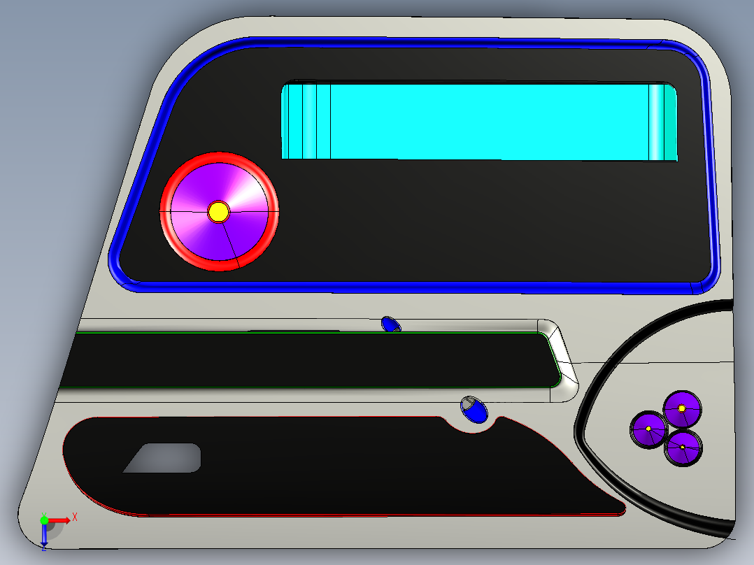 车门内饰--igs俯视图