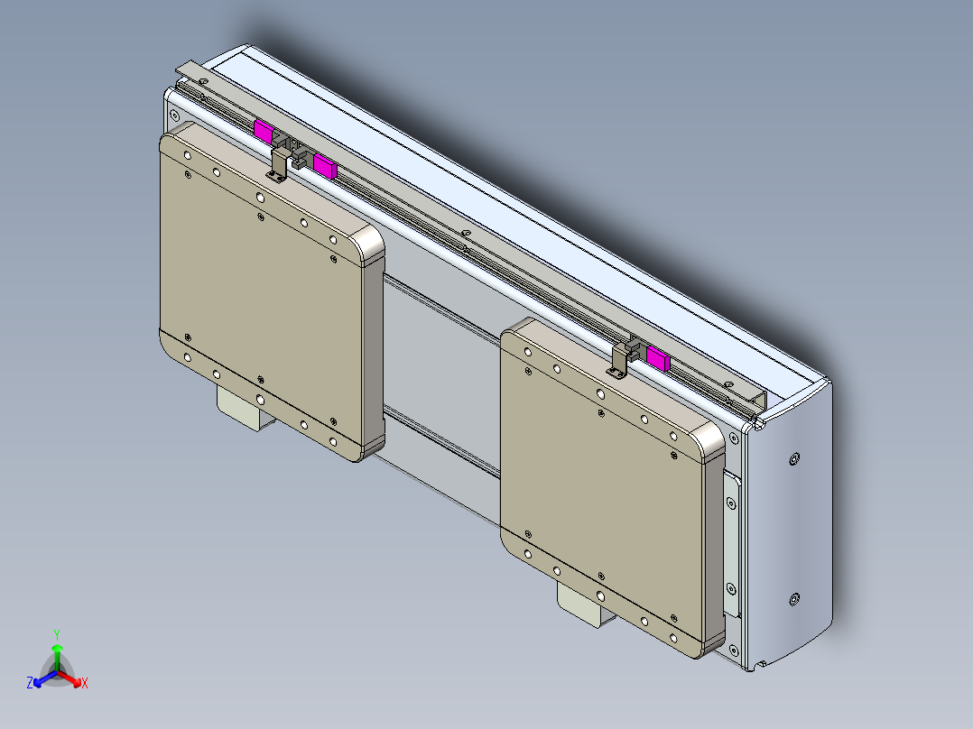 威洛博LC系列3d模型模组2LC22H2Y-S100正等轴测图