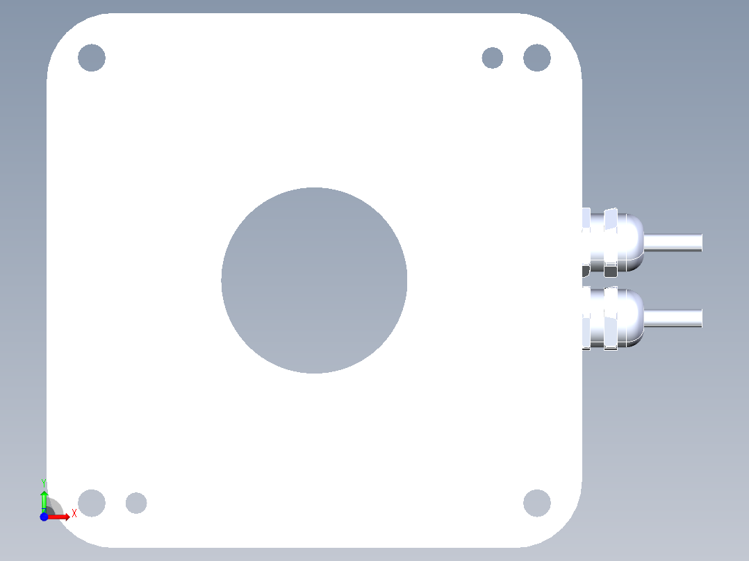120-009直驱电机前视图