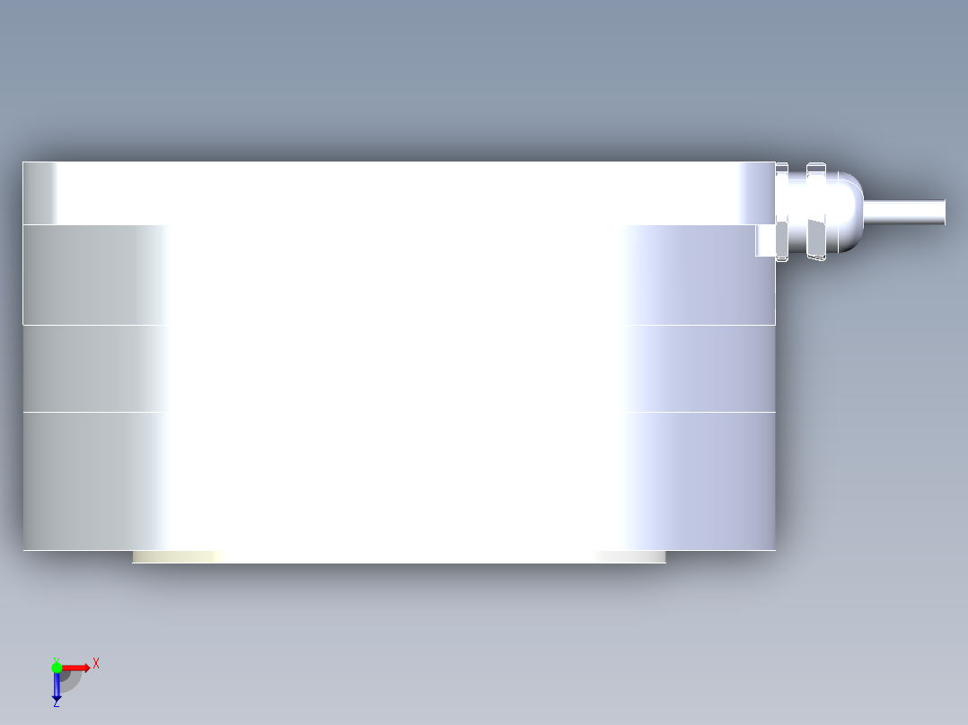 120-009直驱电机俯视图