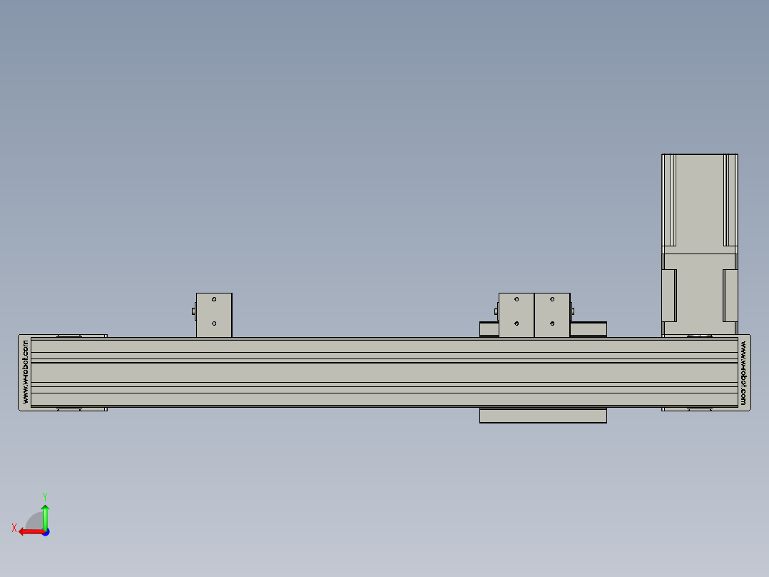威洛博LB.GB同步带传动--欧规系列EBF5-L11-S250-BR-P20-C4后视图