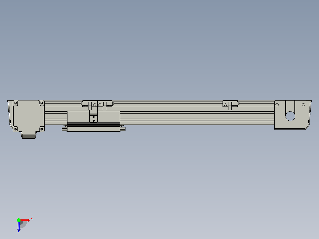 威洛博LB.GB同步带传动--欧规系列EBF5-L11-S250-BR-P20-C4俯视图