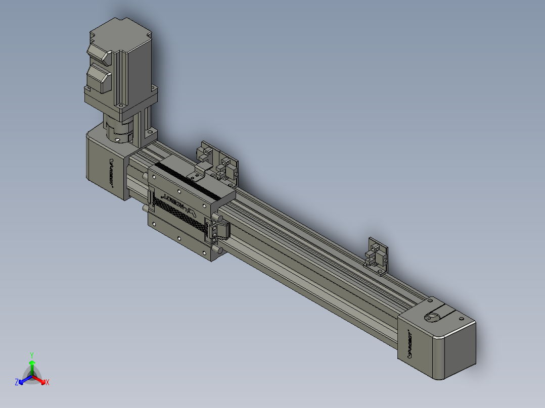 威洛博LB.GB同步带传动--欧规系列EBF5-L11-S250-BR-P20-C4正等轴测图