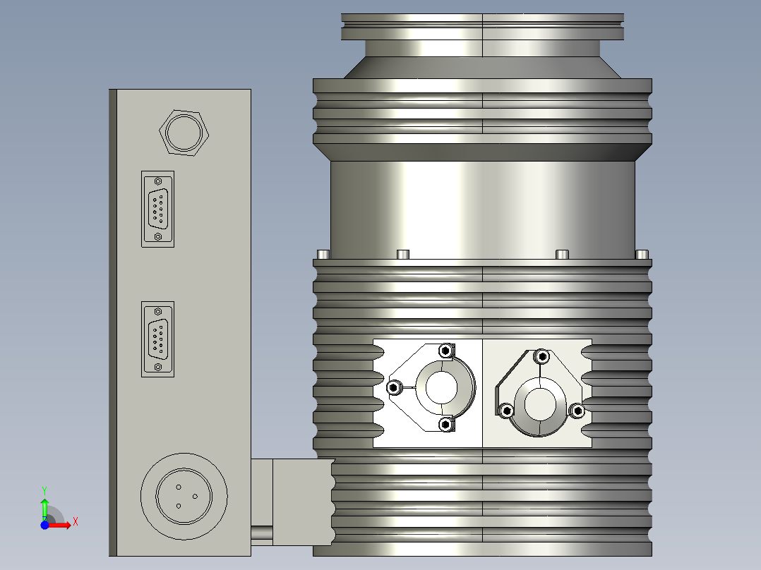磁悬浮分子泵_TURBOVAC MAG W300 iP 100 ISO-K前视图